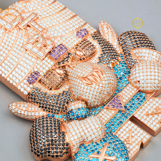 Custom Iced Out Lab Diamond Pendant Dazzling & Conflict Free Ivevar