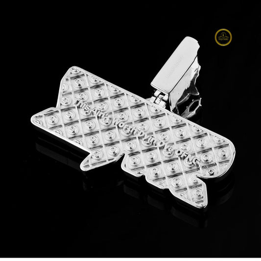 Custom Spazz Name Moissanite Pendant Wizard Character Bail Hip Hop Jewelry - view 3
