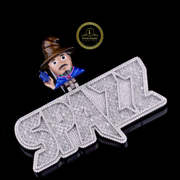 Custom Letter Pendant 925 Silver & Gold VVS Moissanite Diamond Hip Hop Jewelry By Ivevar