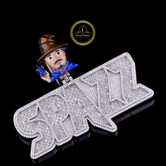Custom Letter Pendant - 925 Silver & Gold VVS Moissanite Hip Hop Jewelry By Ivevar