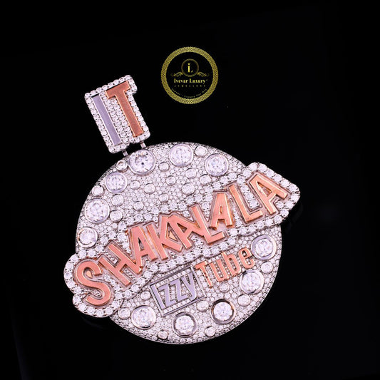 Designer Moissanite Pendant Jewelry - Elegant Custom Necklace for Men