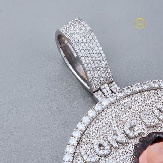 Drip Too Hard Custom Lab Diamond Pendant - Luxury Personalized Iced Out Jewelry Ivevar