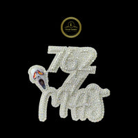 Custom Thugger Moissanite Diamond Iced Out Medallion Made In NY Pendant Yellow Gold By Ivevar