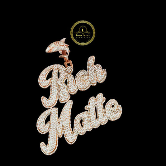 Men's Luxury Cross Pendant - Custom Iced Out Moissanite Bling