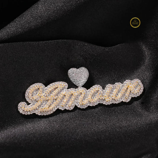 Personalized Hip Hop Pendant - 925 Silver/Gold Moissanite Diamond Name Necklace