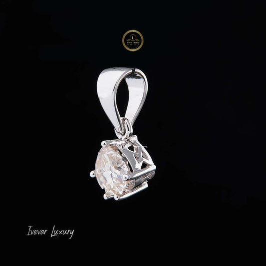 Antique Cut Pendant with Tapered Bail Chain - view 4