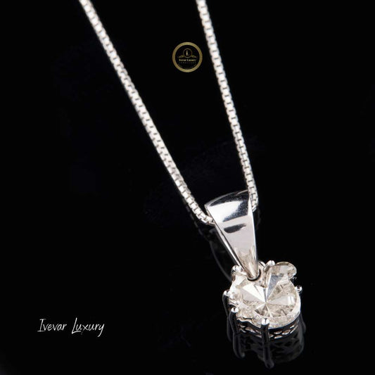 Fancy Cut Pendant With Tapered Bail Box Chain - view 3