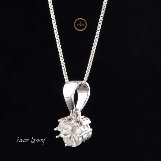 Fancy Cut Pendant With Tapered Bail Box Chain - view 4