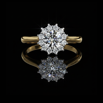 2.50 CT Eternal Love Infinity Moissanite Diamond Ring Symbolic With Round Cut For Occasion