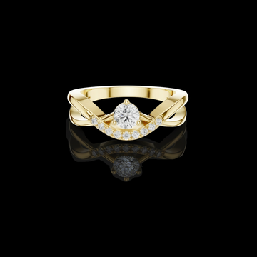 1.00 CT Embrace Moissanite Diamond Ring A Graceful Fusion of Radiant and Timeless Sparkle