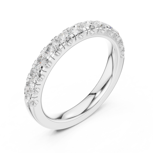 Stackable Round Lab Diamond Wedding Band - view 4