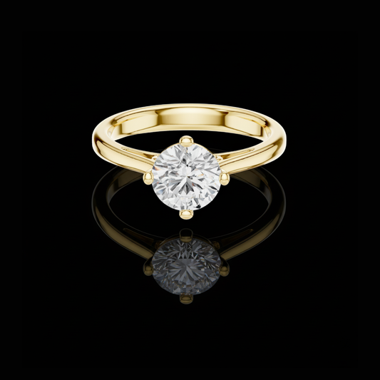 2.00 TCW Elegant Round Cut Moissanite Diamond Solitaire Ring Classic Minimalist Jewelry by Ivevar Luxury