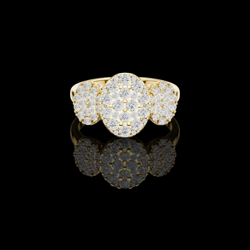 1.04 TCW Exquisite Ring Featuring Three Round Shape Ring