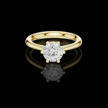 2.00 TCW Dazzling Round Brilliant Moissanite Diamond Solitaire Elegant Six Prong Engagement Ring For Her
