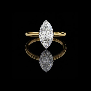 1.48 CT Custom Moissanite Diamond Ring Cherished Memory With Marquise Cut Hidden Halo For Her Smile