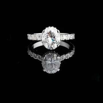 3.00 CT Luxurious Moissanite Diamond Solitaire Ring Gift for Proposal Day
