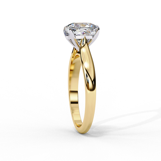 2.50 TCW Radiance Cushion Cut Moissanite Diamond Solitaire Engagement Ring Classic Elegance with Modern Sparkle