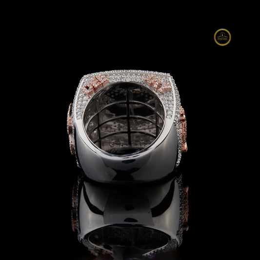Custom Iced Out Championship Ring Pave Lab Grown Diamond Design - view 4