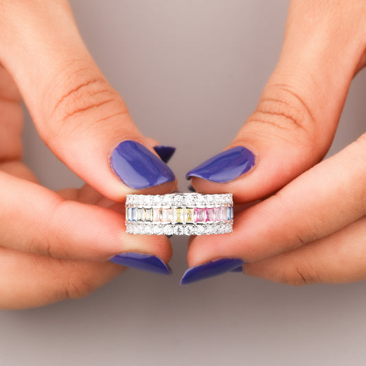 Customizable Natural Sapphire Infinity Set Matching Wedding Rings By Ivevar