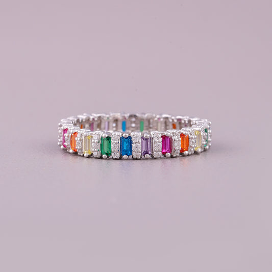 Emerald Cut Natural Sapphire Diamond Ring By Ivevar Luxury Collection