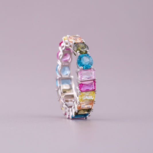 Blue Natural Sapphire Diamond Solitaire Ring - view 4