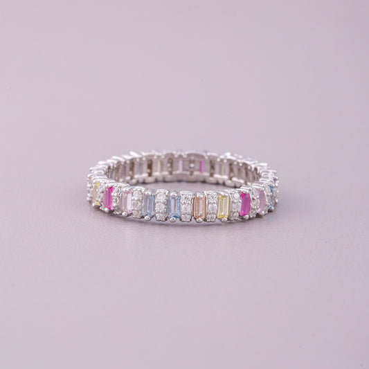 Ivevar Halo Natural Sapphire Diamond Engagement Ring Luxury Blue Gemstone Jewelry