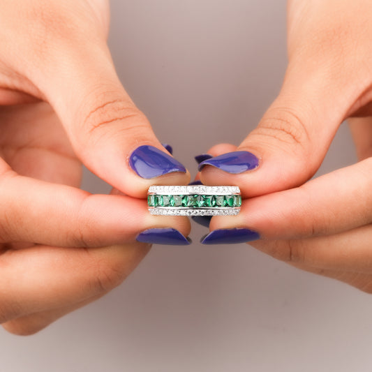 Luxury Cushion Cut Natural Sapphire Diamond Ring by Ivevar Elegant & Timeless