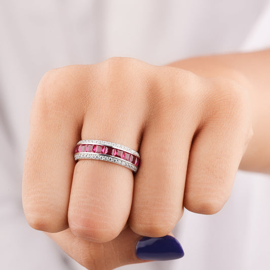 Floral Natural Sapphire Diamond Ring Nature Inspired Bridal Jewelry - view 3