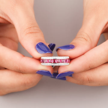 Luxury Floral Natural Sapphire Diamond Ring by Ivevar Nature Inspired Bridal Jewelry