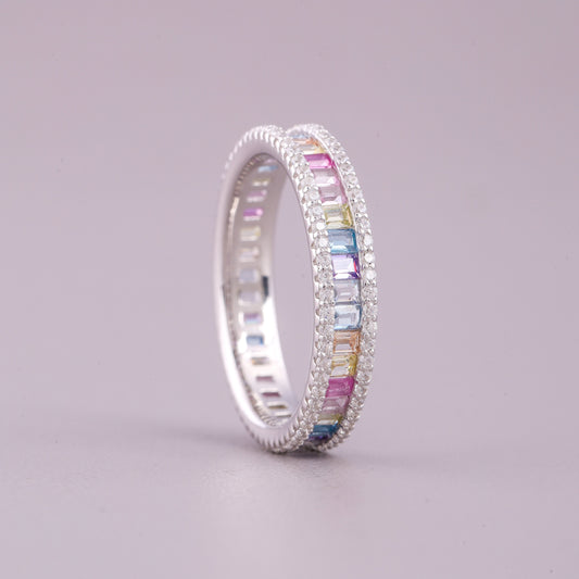 Natural Sapphire Diamond Halo Ring by Stunning Bridal Engagement Ring - view 4