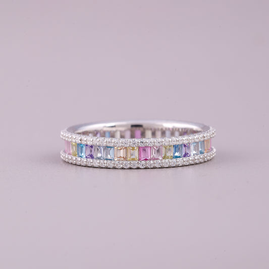 Luxury Natural Sapphire Diamond Halo Ring by Ivevar Stunning Bridal Engagement Ring