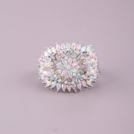 Luxury Natural Sapphire Diamond Ring by Ivevar Elegant Blue Gemstone Jewelry