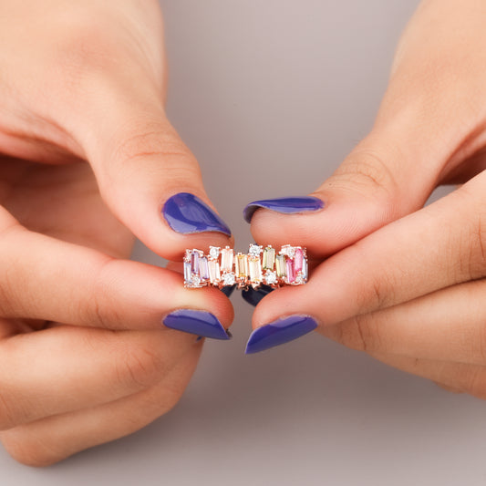 Luxury Natural Sapphire Diamond Ring by Ivevar  Handcrafted Blue Gemstone Jewelry