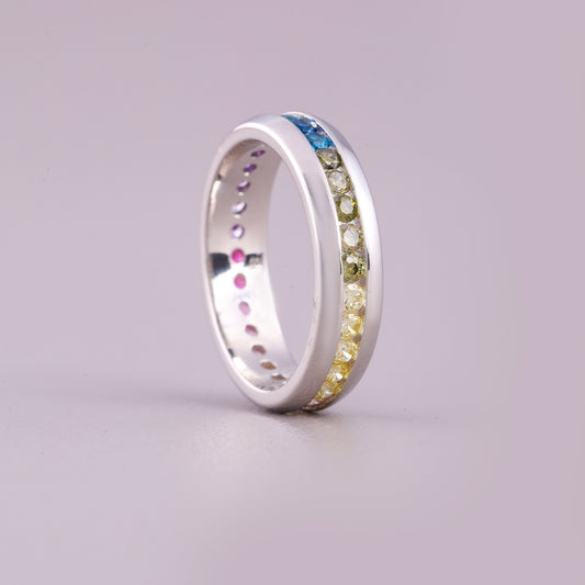 Oval Natural Sapphire Diamond Engagement Ring - view 4