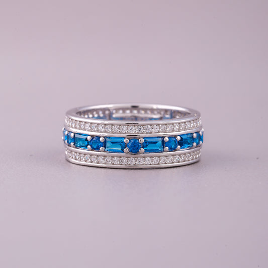 Natural Sapphire Diamond Halo Ring  Luxury by Ivevar
