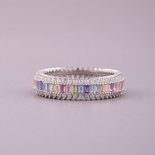 Natural Sapphire Halo Solitaire Bridal Set Diamond Wedding Rings By Ivevar