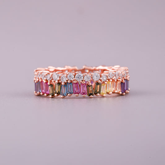 Rose gold sapphire diamond ring luxury by Ivevar