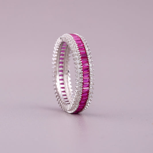Round Natural Sapphire Diamond Ring Luxury - view 4