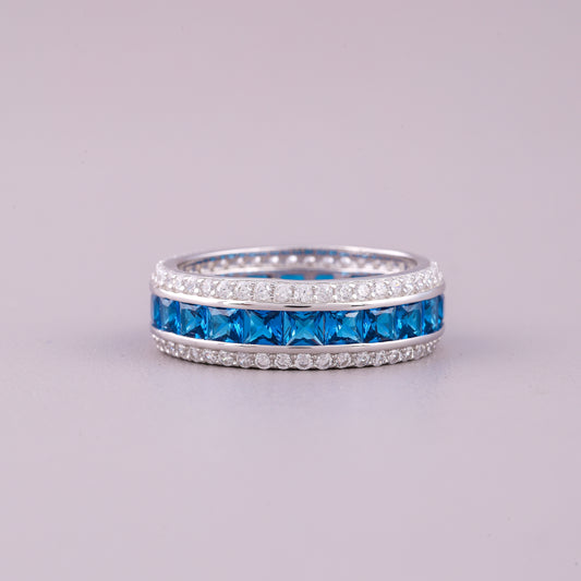 Timeless Oval Natural Sapphire Ring Diamond Accents by Ivevar Heritage