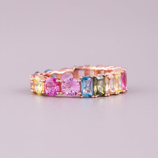 Vintage Natural Sapphire Diamond Wedding Ring Luxury by Ivevar