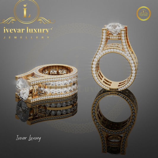 New Arrival Moissanite Band Ring 925 Sterling Silver Fine Jewelry Hip Hop  Ring By Ivevar