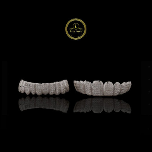 Designer Moissanite Grillz - Custom Made Diamond Dental Jewelry by Ivevar