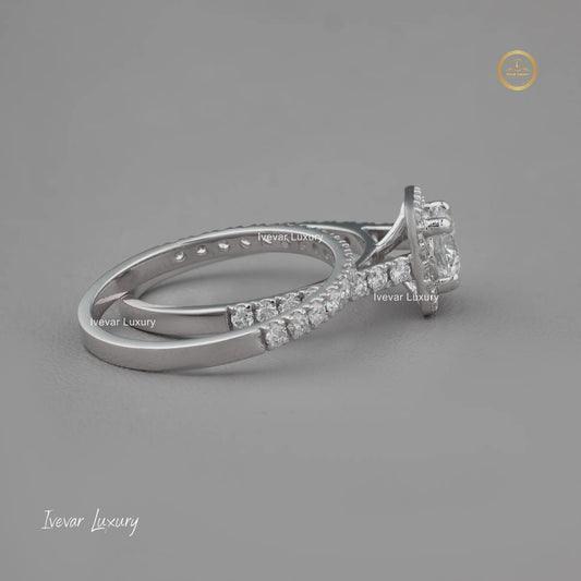 Luxury Lab Grown Diamond Engagement Ring by Ivevar