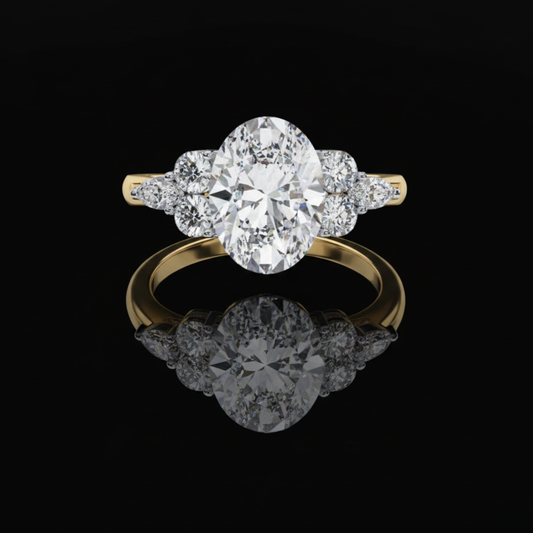 3.00 CT Romantic Oval Cut Moissanite Diamond Ring For Perfect Women’s Engagement Ring