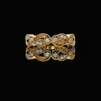 0.20 TCW Milgrain Infinity Lab Grown Diamond Women’s Vintage Style Band Filigree Design