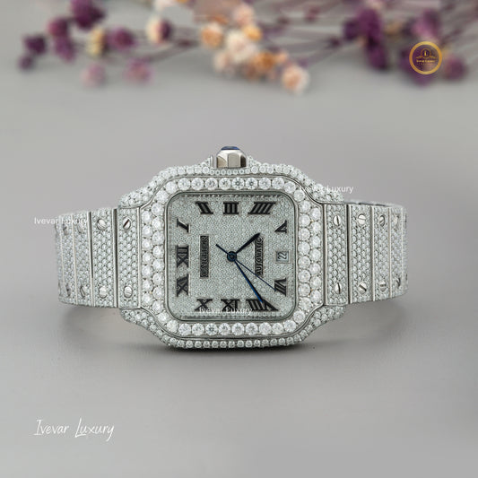 Luxury Watch – Full Iced Out Natural Diamond by Ivevar