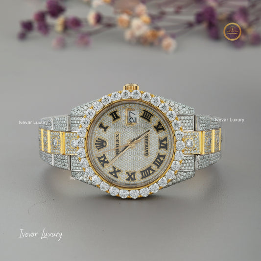 Full Iced Luxury Watch with Natural Diamonds by Ivevar