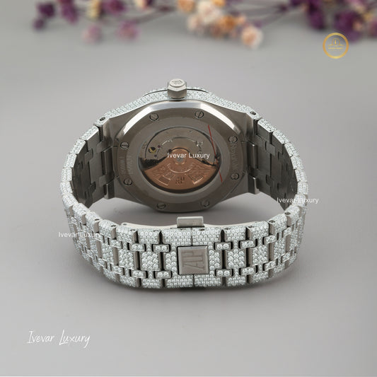 Full Iced Out Luxury Natural Diamond Watch by Ivevar