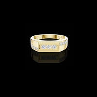0.70 TCW Elite Channel Setting Round Cut Lab Grown Diamond Gold Band Birthday Gift for Her