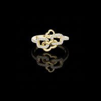 0.40 TCW Lovely Lab Grown Round Cut Luxury Love Symbol Ring For Propose Time